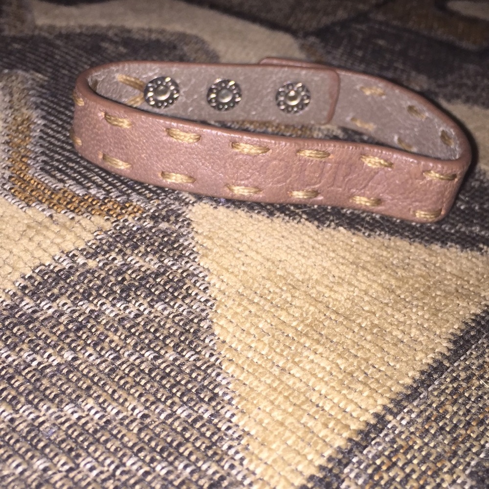 Good Works ‘Courage’ Stamped Leather Cuff